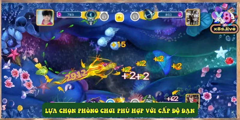 Lựa chọn phòng chơi phù hợp với cấp độ đạn